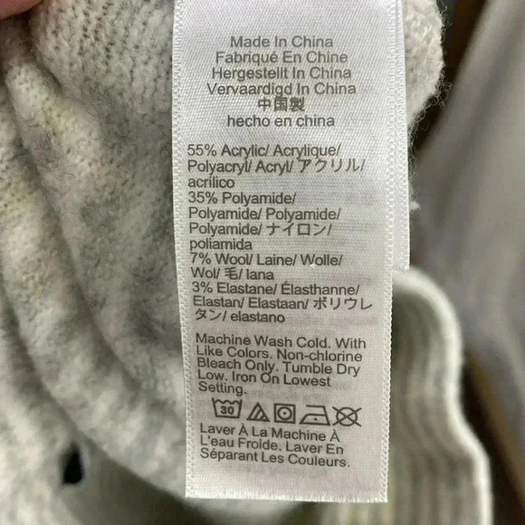 J. Crew Gray & White Striped, Size Small, Maxi Sweater Skirt. - Picture 8 of 12